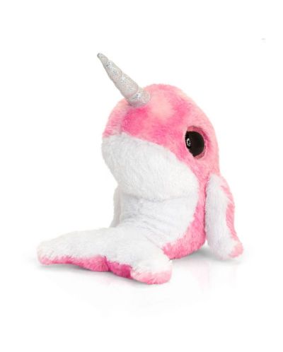 Jucarie de plus Keel Toys Animotsu - Narval roz, 15 cm - 1