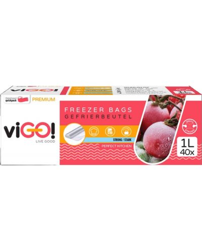 Saci de congelare IVIGO! - Premium, 1 l, 40 bucăți - 2
