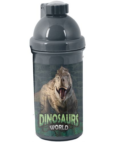 Sticlă din plastic Paso Dinosaur - cu bretea, 500 ml - 1