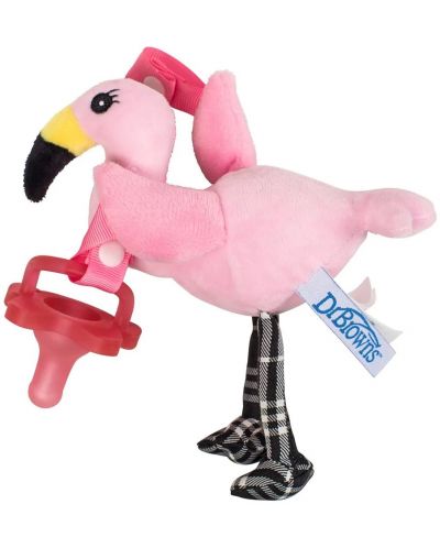 Jucarie de plus cu suzeta Dr. Brown's - Flamingo	 - 2