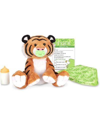 Jucărie de pluș Melissa & Doug - Baby Tiger, cu accesorii - 1