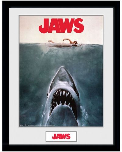 Poster cu rama ABYstyle Movies: JAWS - Key Art - 1