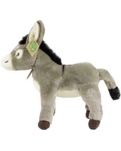 Jucărie de pluș Rappa Eco Friends - Donkey, în picioare, 24 cm - 2