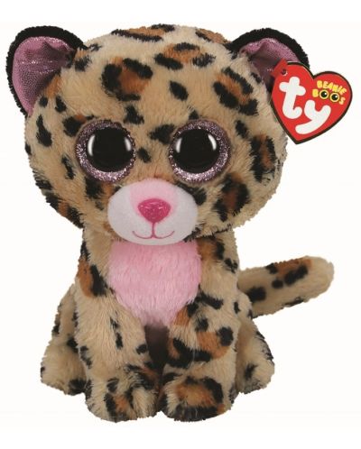TY Toys - Leopard Livvie, 24 cm - 1