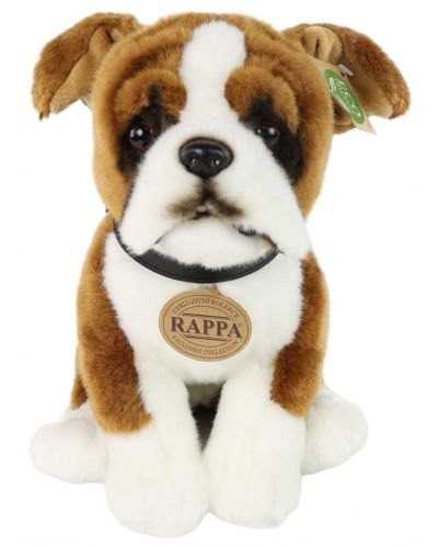 Jucărie de pluș Rappa Eco Friends - Câine Boxer așezat, 27 cm - 1