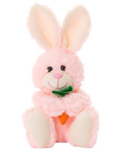 Jucării Teddy Bunny Tea Toys - Benny, 28 cm, cu morcov, roz - 1