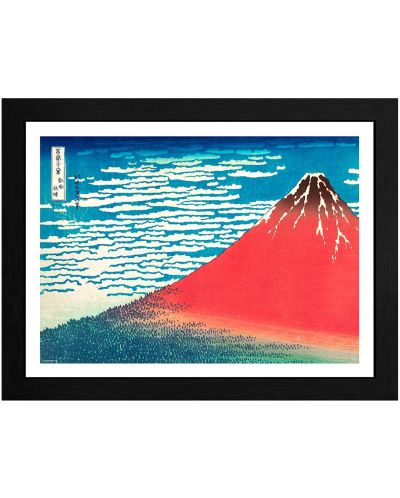 Afiș înrămat GB Eye Art: Hokusai - Red Fuji - 1
