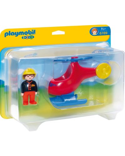 Figurine Playmobil 1.2.3. Elicopter de salvare Ozone.ro