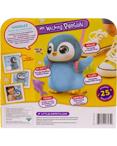 Jucărie interactivă din pluș Moose Little Live Pets - Pinguin