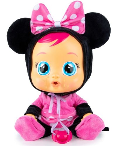 Papusa bebe-plangacios cu lacrimi IMC Toys Cry Babies - Minnie Mouse - 4