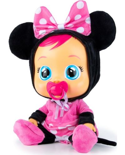 Papusa bebe-plangacios cu lacrimi IMC Toys Cry Babies - Minnie Mouse - 6