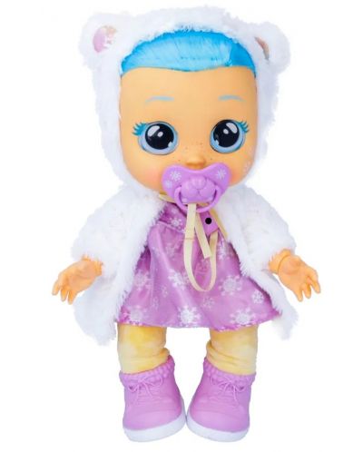 IMC Toys Cry Babies Crying Tears Doll - Crystal, Sick Baby, violet și alb - 6