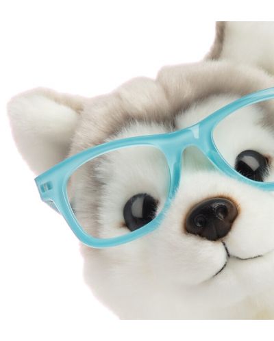 Jucărie de pluș Studio Pets - Câine Husky cu ochelari, Ulfie, 23 cm - 2