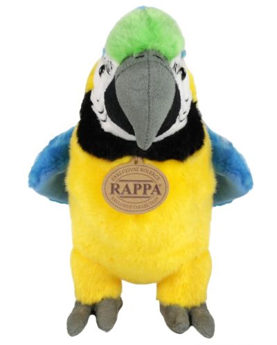 Jucărie de pluș Rappa Eco friends - Papagal albastru și galben Ara, 24 cm - 2