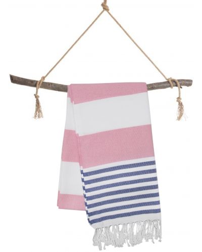 Prosop de plajă în cutie Hello Towels - New Collection, 100 x 180 cm, 100% bumbac, albastru-roz - 3