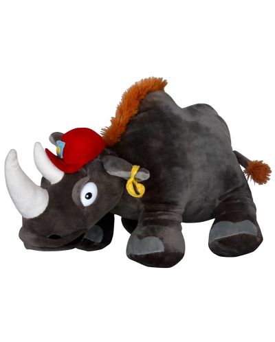 Jucărie de pluș Amek Toys - Rinocer cu pălărie, 30 cm - 1
