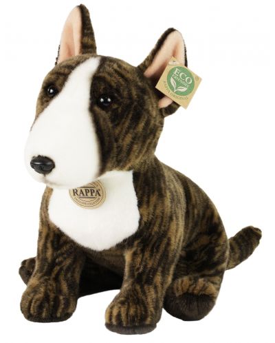 Jucărie de plus Rappa Eco Friends  -Câine Bull Terrier englez, așezat, 30 cm - 1