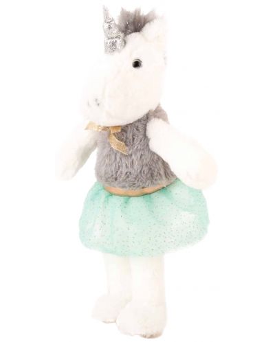Jucărie de pluș Amek Toys - Unicorn cu rochie, 27 cm - 1