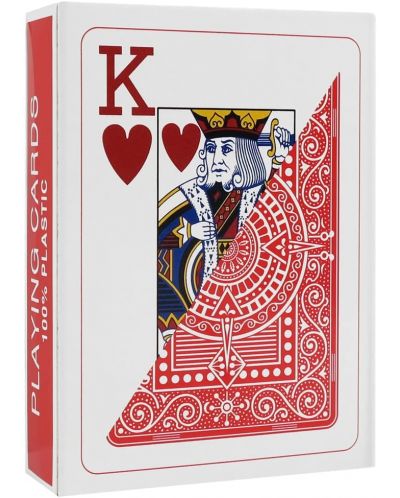 Carti de poker din plastic Texas Poker - Spate rosu - 2