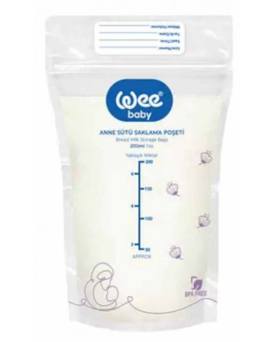 Pungă de lapte matern Wee Baby - 20 bucăți, 200 ml - 2
