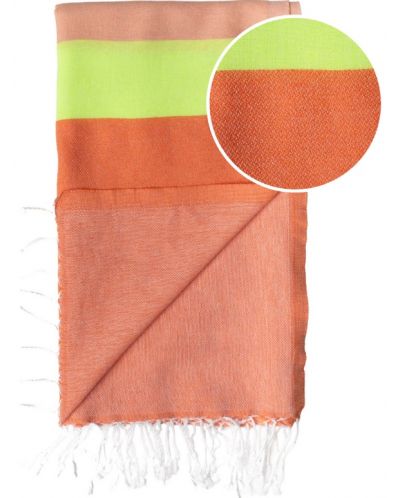 Prosop de plajă în cutie Hello Towels - Neon, 100 x 180 cm, 100% bumbac, portocaliu-verde - 2