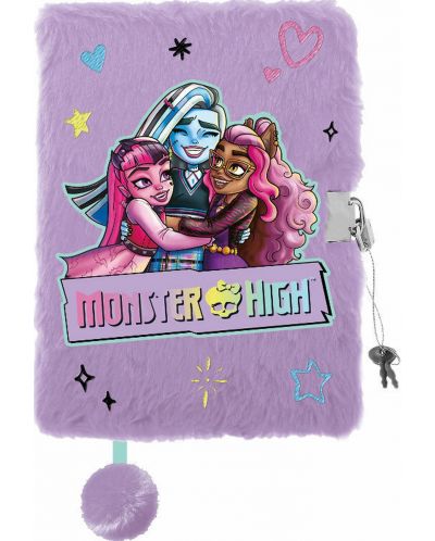 Jurnal de pluș cu lacătар St. Majewski - Monster High - 1