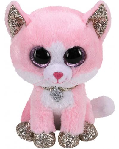 TY Toys - Pisicuța Fiona, roz, 15 cm - 1