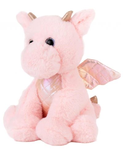 Jucărie de pluș Amek Toys - Dragon, roz, 26 cm - 1