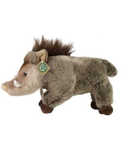 Jucărie de pluș Rappa Eco Friends - Porc sălbatic, în picioare, 30 cm - 2