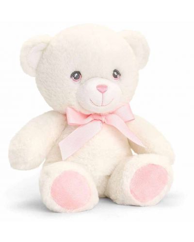 Keel Toys Keeleco - Ursuleț de pluș cu panglică, 20 cm, roz - 1