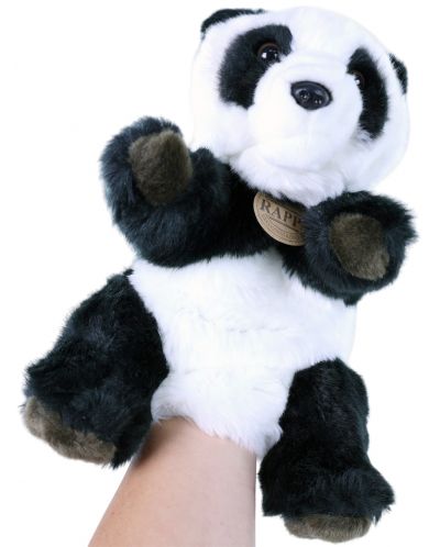 Jucărie de pluș Rappa Eco Friends - Marionetă Panda, 28 cm - 2