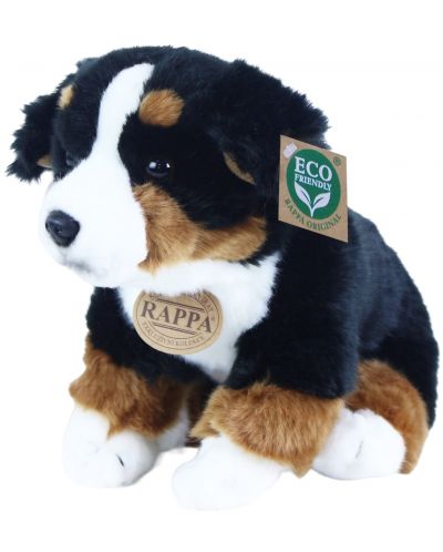 Jucărie de pluș Rappa Eco Friends - Câine de munte bernese, așezat, 25 cm - 2