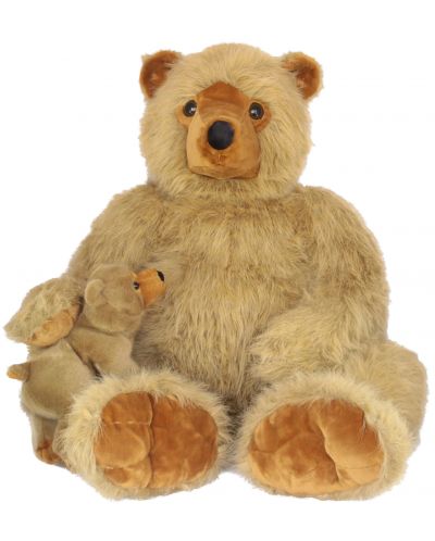 Jucărie de pluș Amek Toys - Urs mare cu ursuleț, 100 cm - 1