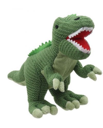 The Puppet Company Wilberry Knitted Toy - Dinozaur T-rex, 28 cm - 1