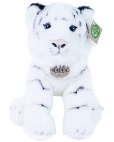 Jucărie de pluș Rappa Eco Friends - Tigru alb, în picioare, 30 cm - 1