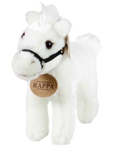 Jucărie de pluș Rappa Eco Friends - Cal alb în picioare, 20 cm - 1