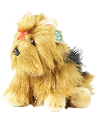 Jucărie de pluș Rappa Eco Friends - Yorkshire Terrier Dog, așezat, 30 cm - 2