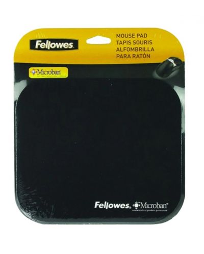 Mouse pad Fellowes - Microban, antibacterian, S, moale, negru - 2