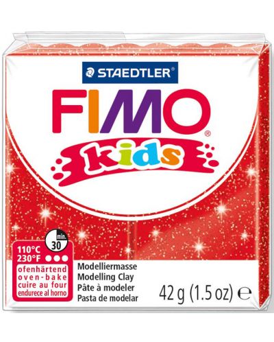 Pasta polimerica Staedtler Fimo Kids - culoare rosu stralucitor - 1
