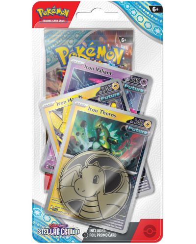 Pokemon TCG: Scarlet & Violet 7 Stellar Crown Premium Checklane Blister - Iron Thorns - 1