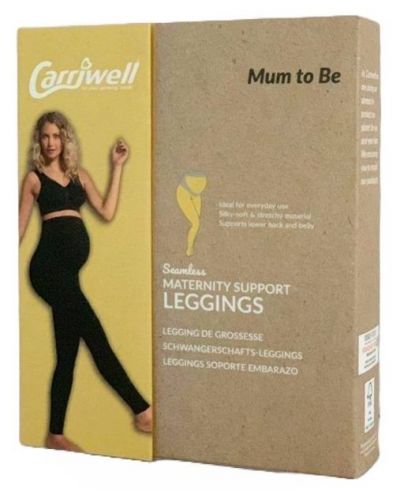 Carriwell Maternity Support Leggings - Material reciclat, Marimea S, Negru - 6
