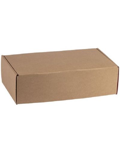 Cutie de cadou Giftpack - 33 x 18.5 x 9.5 cm, kraft și gri - 1