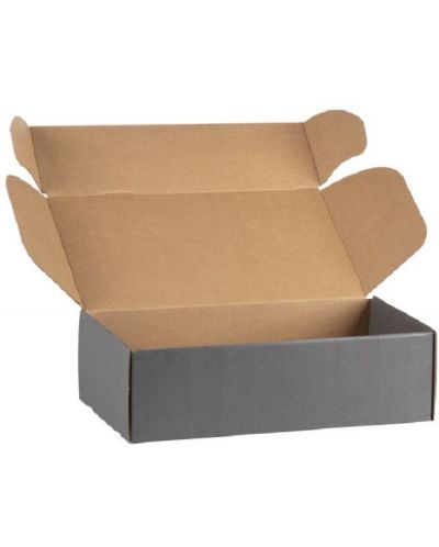 Cutie de cadou Giftpack - 33 x 18.5 x 9.5 cm, kraft și gri - 3