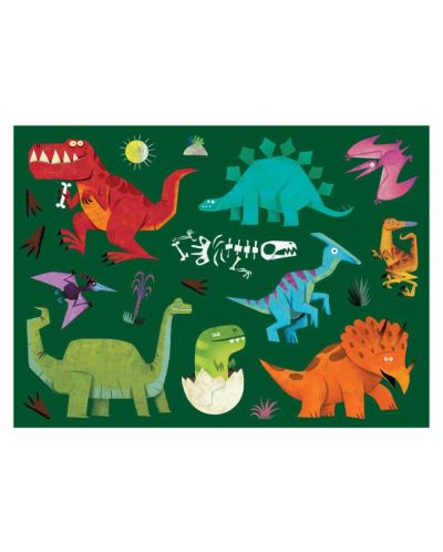 Poster de colorat Crocodile Creek - Dinozaur, cu 8 creioane - 3