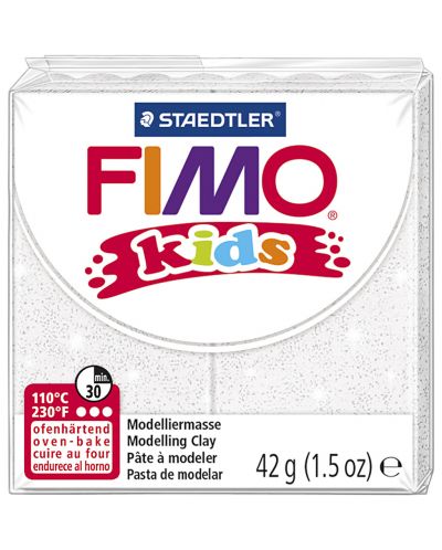 Pasta polimerica Staedtler Fimo Kids - alb culoare stralucitoare - 1