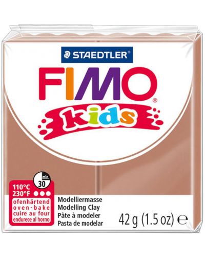 Pasta polimerica Staedtler Fimo Kids - cuoare maro deschis - 1