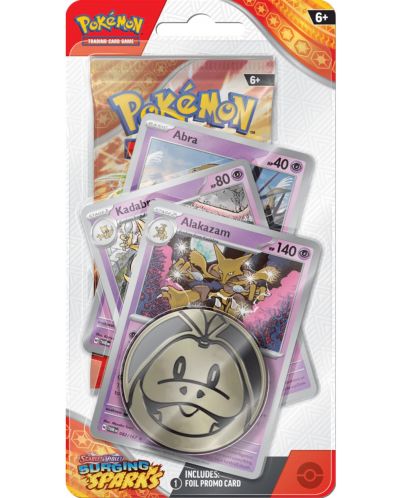 Pokemon TCG: Scarlet & Violet 8 Surging Sparks Premium Checklane Blister - Alakazam - 1