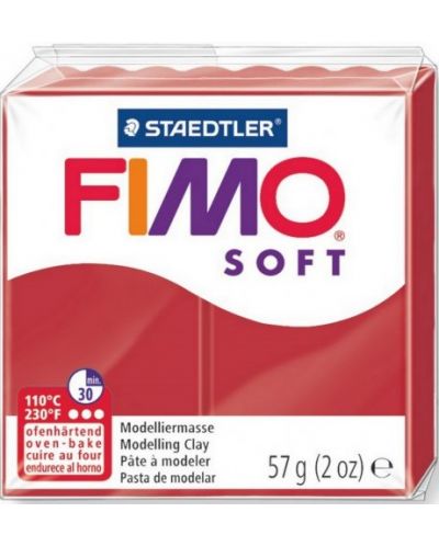 Argila polimerica Staedtler Fimo Soft, 57 g,rosu 2 - 1