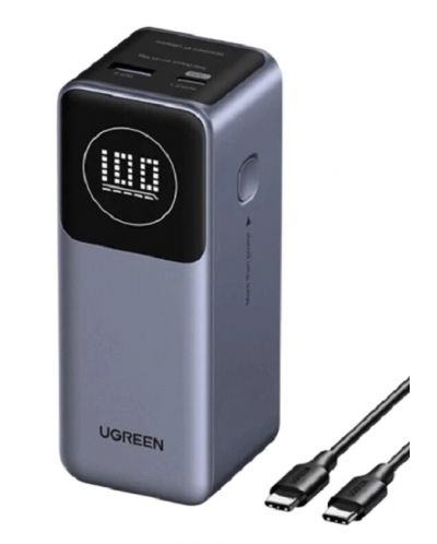 Baterie portabilă Ugreen - Nexode PB724, 12 000 mAh, Neagră