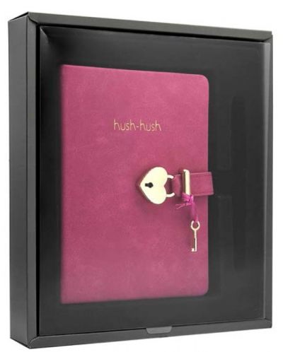 Set cadou Victoria's Journals - Hush Hush, roz, 2 piese, în cutie - 2